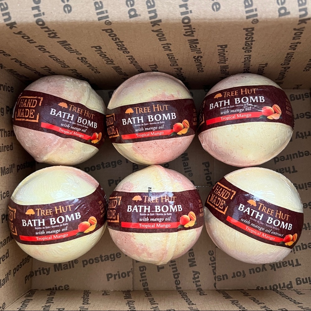 6 x Tree Hut Moisturizing Bath Bomb New old stock Sealed Tropical Mango